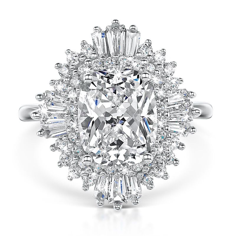 broadway cocktail cz silver ring UK BCCR b two
