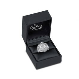 wwii gents silver sixpence ring UK GSXR b two