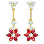 crystal wildflower necklace and earring set UK CWNS2 b two