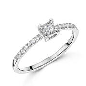 starlight diamond 9ct white gold ring UK STARR a main