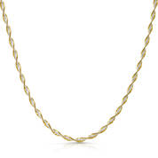 italian twirl silver necklace UK ITSN a main