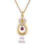 genuine birthstone drop pendant UK GBDP h eight