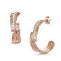 graceful feather cz earrings UK GRAFE a main