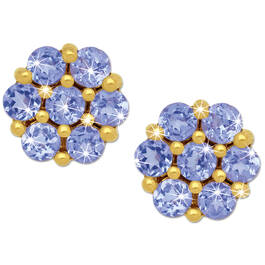 tanzanite blossom earrings UK TZBLE a main
