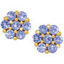 tanzanite blossom earrings UK TZBLE a main