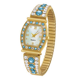 Birthstone Personalised Stretch Watch UK BPSW l december