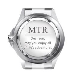 son personalised adventurer watch UK SPAW b two