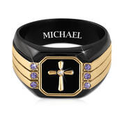 conviction mens diamond birthstone ring UK CMDR b two