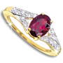 garnet white topaz 9ct gold plated silve UK GWTR a main
