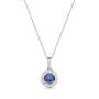 tantalising 9ct white gold and tanzanite pendant UK WGTP a main