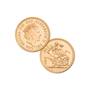 the gold sovereigns of queen elizabeth ii UK QESVA f six