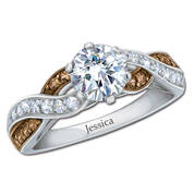 mocha swirl personalised ring UK MOSWR a main