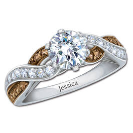 mocha swirl personalised ring UK MOSWR a main