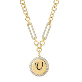 Sparkling Initial Pendant 11433 0012 u initial u