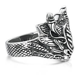 mens dragons fury silver ring UK MDFSR a main