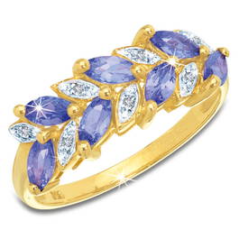 tanzanite and diamond splendour 9ct gold UK TDSR a main