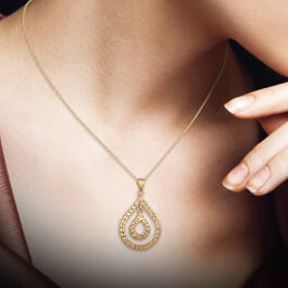 Drops of Splendor 10kt Gold Pendant 6725 0019 m model