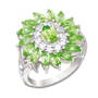 peridot inferno silver ring UK PDIR a main