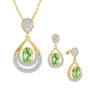 Birthstone Necklace Earring Set UK BSTDS h august