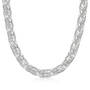 italian silver braided chains necklace UK ISBCN a main