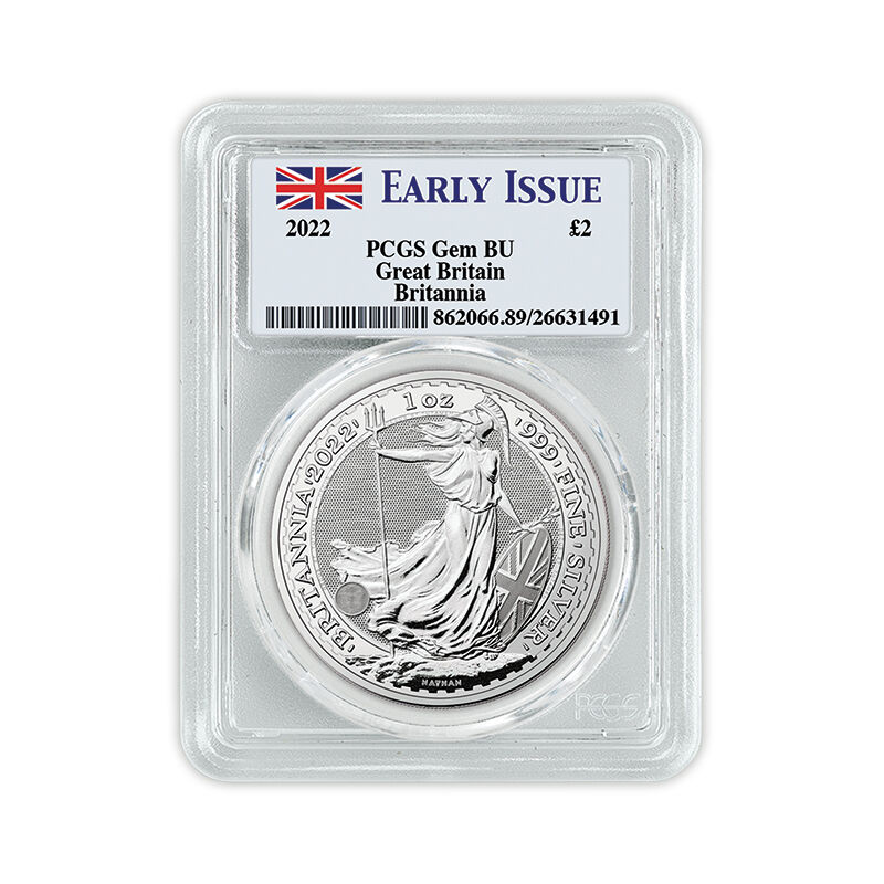 the 2022 early issue silver britannia UK B22B b two