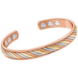 copper trinity braided magnetic bangle UK CTMB a main