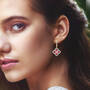 The Rose Quatrefoil Earrings, The Blossoming Beauty Earrings 6326 0012 m model