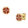 precious poppy ruby earrings UK PREPE b two