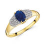 midnight sky sapphire 9ct gold ring UK MSSGR a main