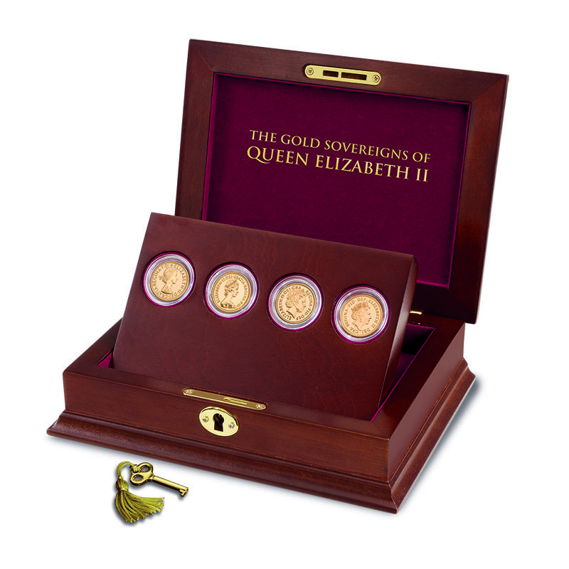 the gold sovereigns of queen elizabeth ii UK QESVR b two