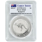 2022 early issue australian silver dollar set A22 c Holder