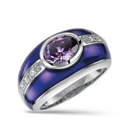VIOLET DREAMMS ENAMEL RING UK VIOR a main