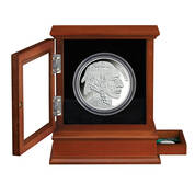 the buffalo nickel five ounce silver proof UK BD5SR b two