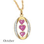 my daughter i love you birthstone diamond pendant UK DILUBP2 j oct