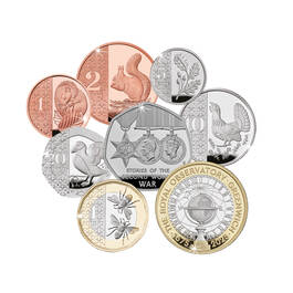 the 2025 annual coin set UK AS25P b two