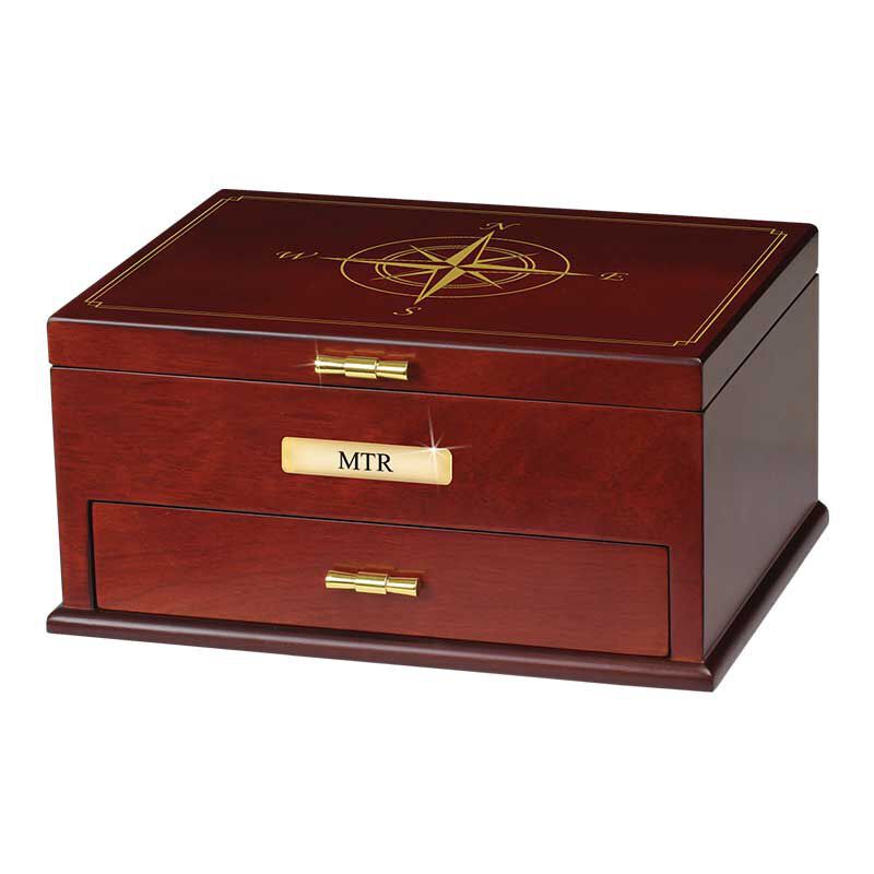Son Personalised Valet Box, Personalized Mens Dresser Valet