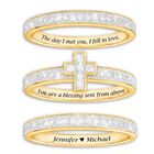blessed love stackable diamond ring set UK RDRS b two