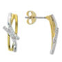 two tone twist earrings UK TTTE a main