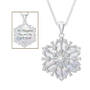 daughter diamond snowflake pendant UK DDSFP a main