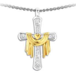 gods loving promise diamond pendant UK GLPP2 a main