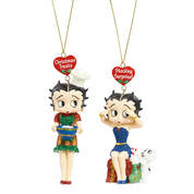 betty boop christmas sparkle ornament set UK BBXSO a main