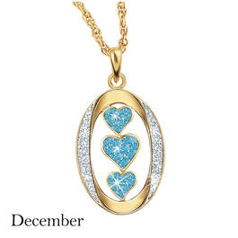 my daughter i love you birthstone diamond pendant UK DILUBP2 l dec