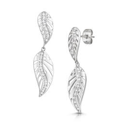 tropical fern cz earrings UK TFECE a main