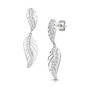 tropical fern cz earrings UK TFECE a main