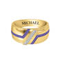 Diamond Stripe Mens Birthstone Ring 10738 0016 o personalized
