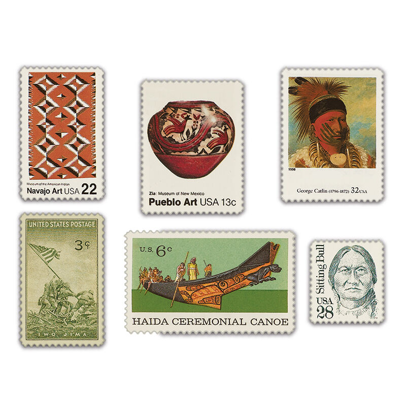 native american stamps UK NAS b two
