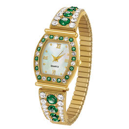 Birthstone Personalised Stretch Watch UK BPSW e may