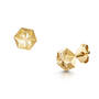 9ct gold diamond cut estrellas studs UK EDGS a main