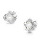 freshwater pearl and diamond bloom earrings UK FPBE a main