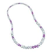 dazzling magnetic clasp birthstone neckl UK DMCBN b two